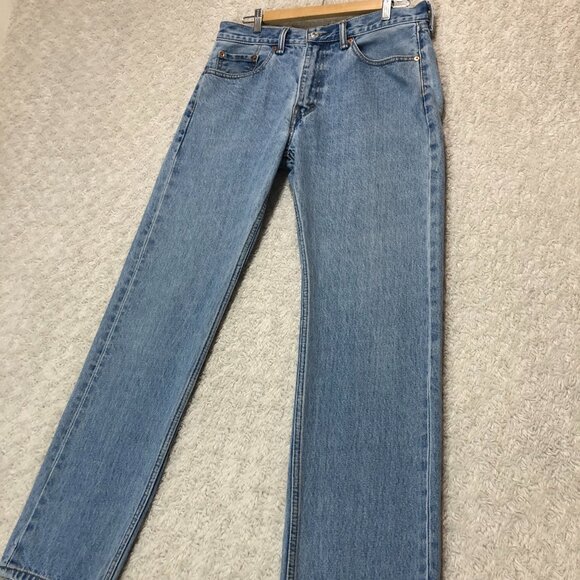 Levi's 505 Men's‎ Denim Blue Jeans Size 33W 32L - Picture 1 of 9